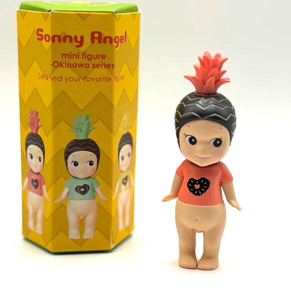 New SONNY ANGEL Red Pineapple Mini Figure, Okinawa Series, Opened Blind Box - Picture 1 of 5